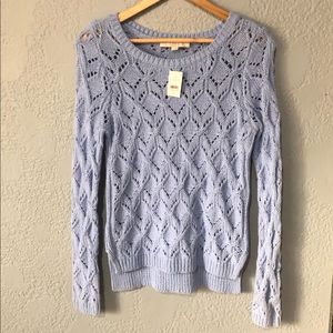 Loft baby blue knitted sweater